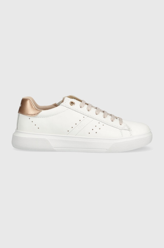 Geox buty dziecięce imitacja skóry licowej biały J25GCA.00085.J.NETTUNO