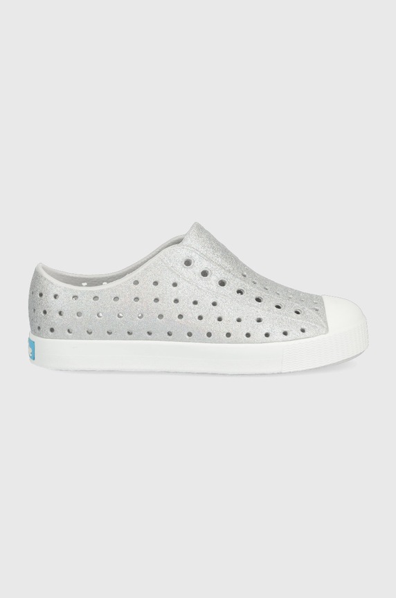 Native tenisówki dziecięce slip on srebrny JEFFERSON.12100112.G