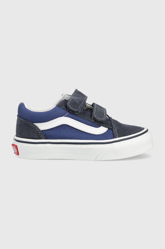 Vans tenisówki dziecięce skóra zamszowa niebieski VN000VHENWD1