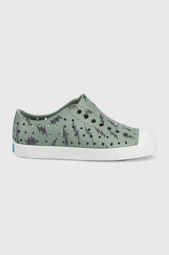 Native tenisówki dziecięce slip on zielony JEFFERSON.13100101.K