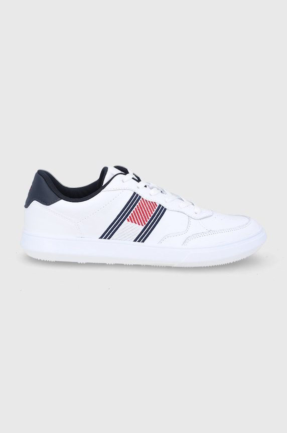 Tommy Hilfiger Buty skórzane tekstylny biały FM0FM03904YBR