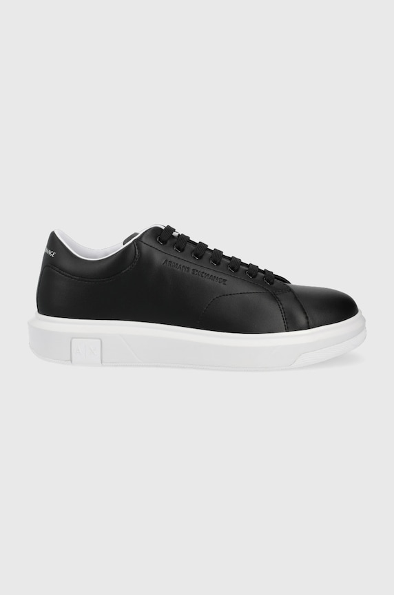 Kožené tenisky Armani Exchange čierna XUX123.XV534.00002