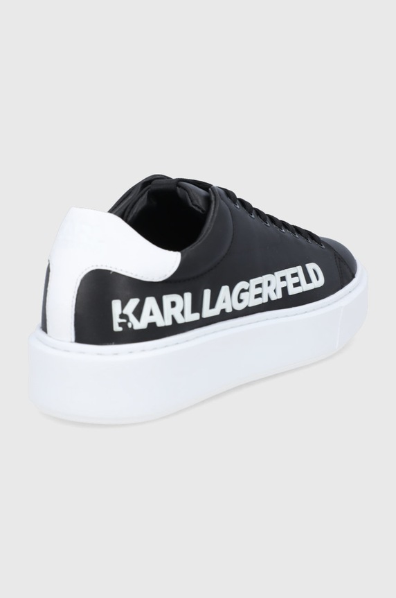 Παπούτσια Karl Lagerfeld - Δερμάτινα παπούτσιαMAXI KUP KL52225.001 μαύρο