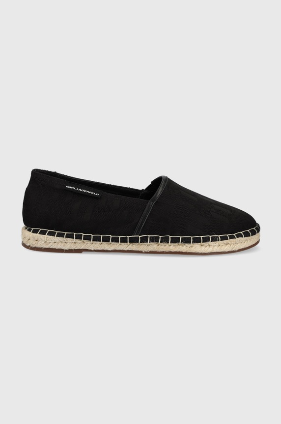 Karl Lagerfeld espadryle KAMINO KL70109.H00 tekstylny czarny KL70109.H00