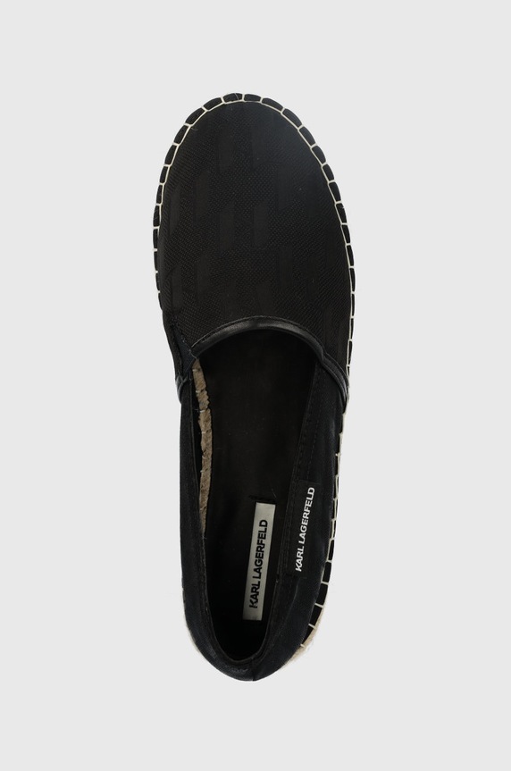 Karl Lagerfeld espadryle KAMINO KL70109.H00 czarny KL70109.H00