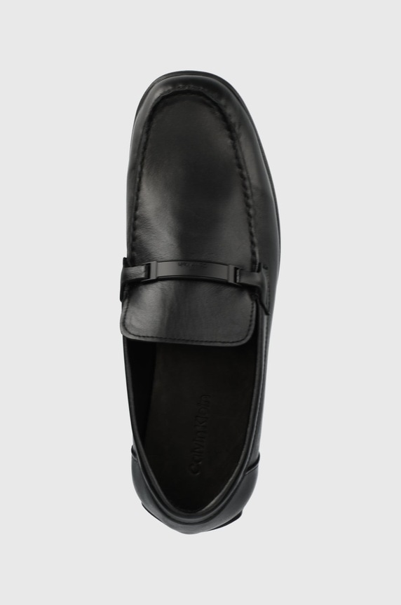 Kožené mokasíny Calvin Klein černá HM0HM00430.00U