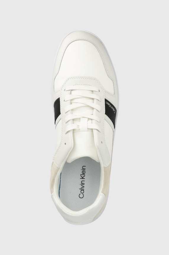 Tenisice Calvin Klein LOW TOP LACE UP MIX bijela HM0HM00491.01S
