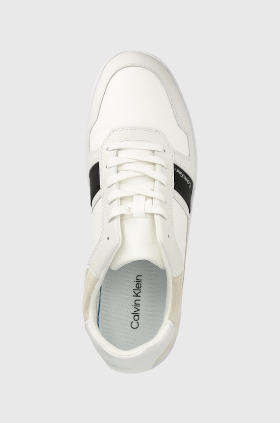 Tenisice Calvin Klein LOW TOP LACE UP MIX bijela HM0HM00491.01S