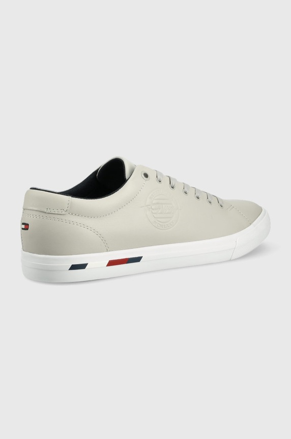 Tommy Hilfiger sneakersy skórzane FM0FM04076.PQU szary SS22
