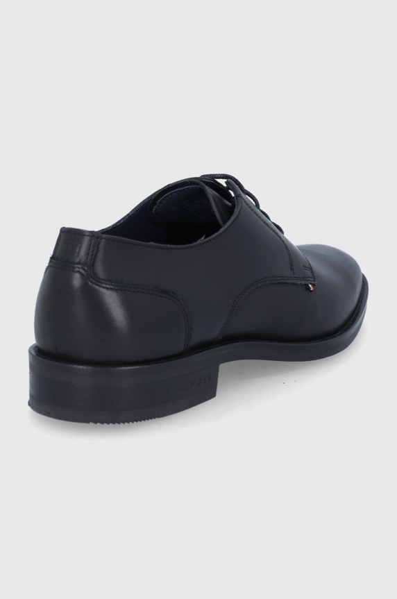 Boty Kožené polobotky Tommy Hilfiger FM0FM03952.BDS černá