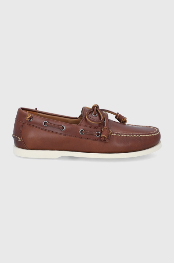 Polo Ralph Lauren mokasyny skórzane Merton skóra licowa brązowy 803688543001.270
