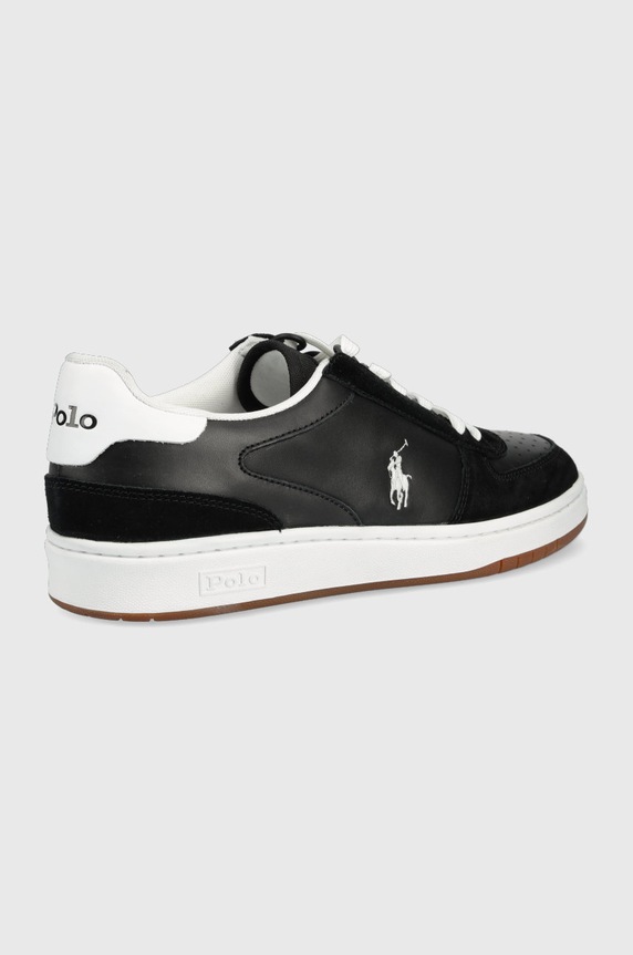 Kožené tenisky Polo Ralph Lauren Polo Crt 809834463001.001 černá SS22