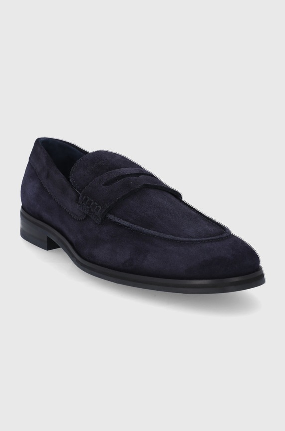 Semišové mokasíny Joop! Velluto 4140004934.402 tmavomodrá SS22