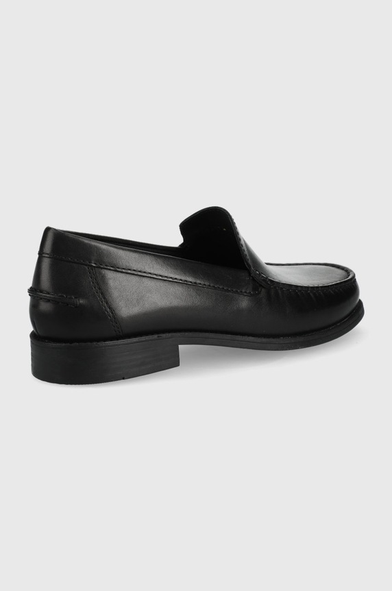 Geox bőr mokaszin U641ZA.C9999 fekete AW24