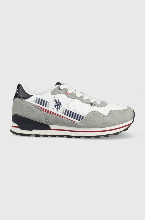 U.S. Polo Assn. sneakersy tekstylny szary JONAS005M.2SN1.WHI