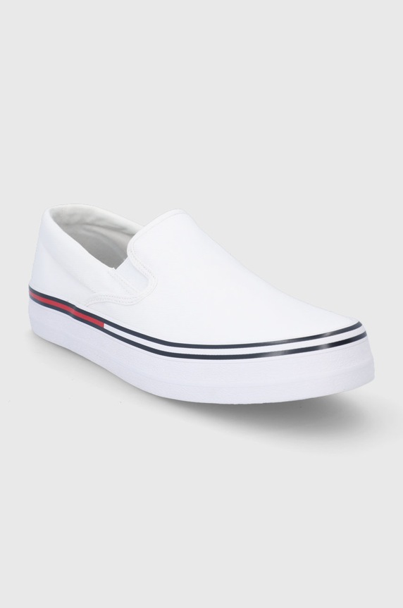 Tenisky Tommy Jeans EM0EM00961.YBR.ESSENTI biela SS22