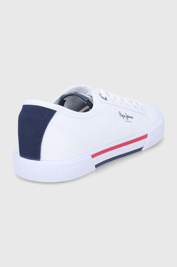 Încălțăminte Pepe Jeans tenisi Brady Men Basic PMS30816.800 alb