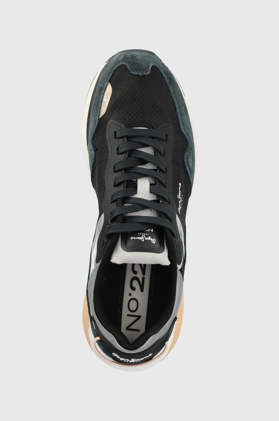 Sneakers boty Pepe Jeans No22 Spring Man černá PMS30833.982