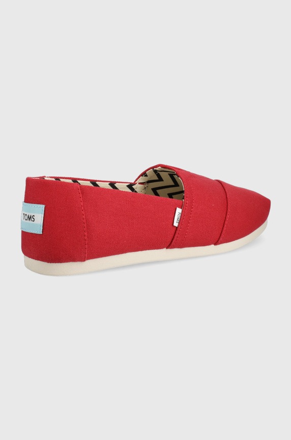 Toms espadrile Alpargata 10017665 rosu SS25