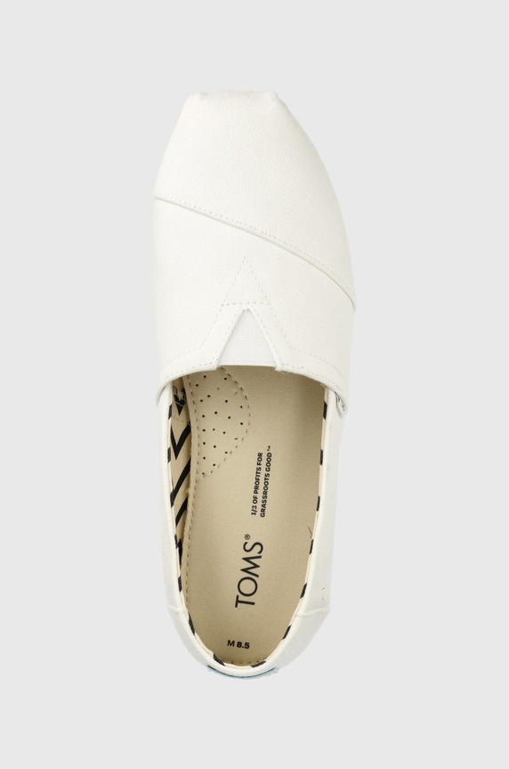 Toms espadrillas Alpargata bianco 10017679