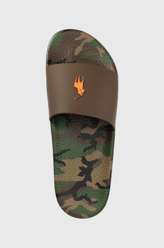 Polo Ralph Lauren klapki Polo Slide zielony 809860988001.300