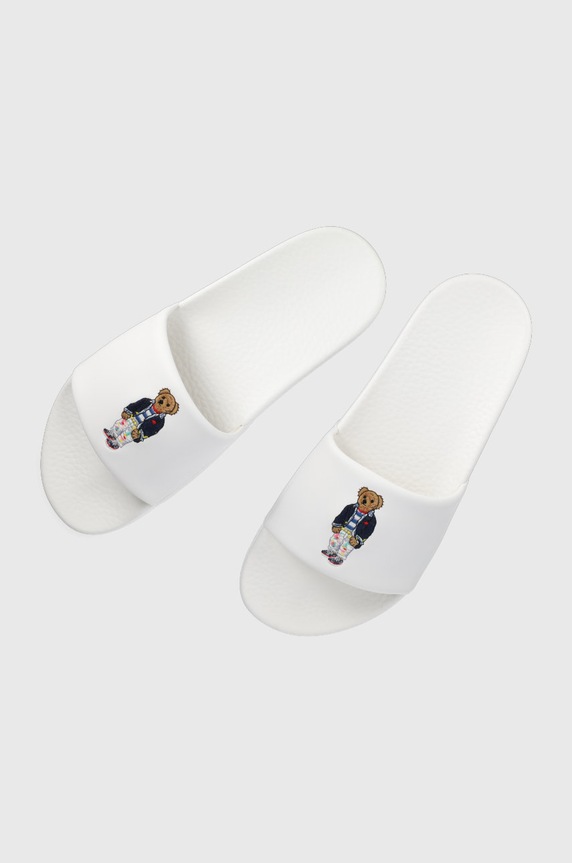 Polo Ralph Lauren klapki POLO 809861591003.100 syntetyczny biały 809861591003.100