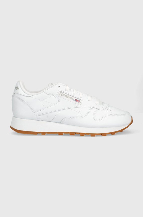 Kožené tenisky Reebok Classic CLASSIC LEATHER plochá bílá GY0952