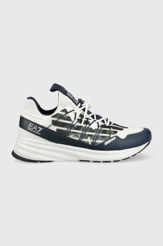 Sneakers boty EA7 Emporio Armani textilní bílá X8X092.XK237.Q641