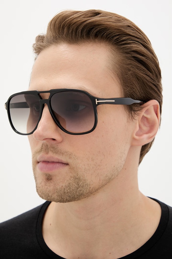 Сонцезахисні окуляри Tom Ford чорний FT0753.6201B