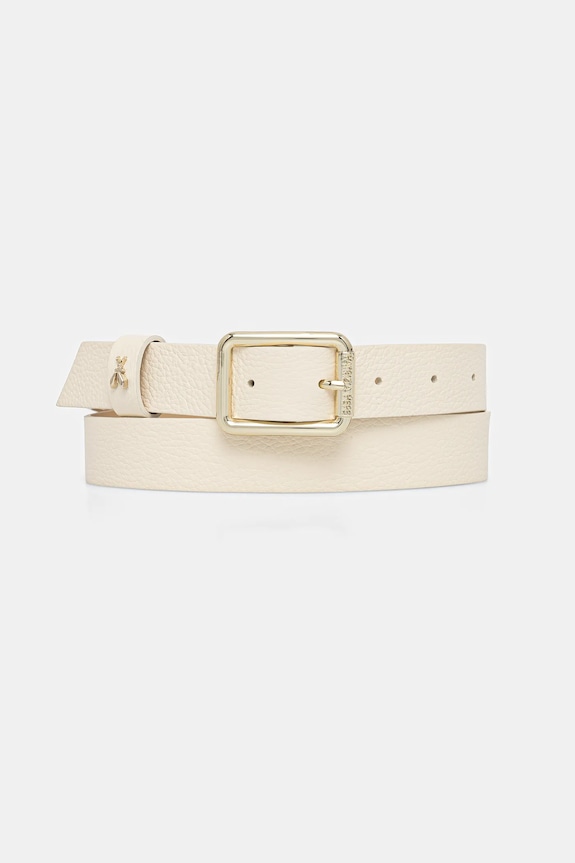 Patrizia Pepe curea de damă din piele bej CW6408.L001