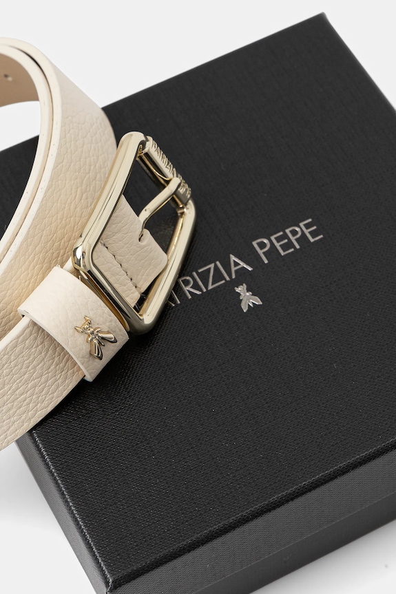 Accesorii Patrizia Pepe curea de damă din piele CW6408.L001 bej