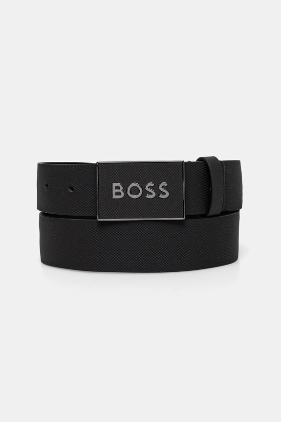 BOSS curea de piele negru 50471333