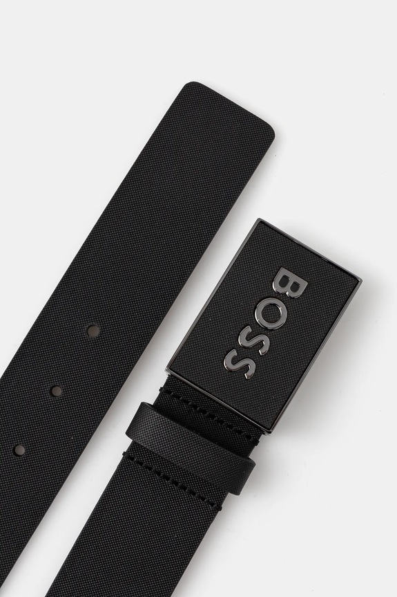 BOSS curea de piele 50471333 negru AA00