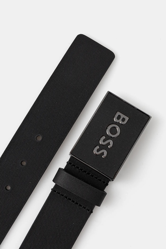 BOSS curea de piele 50471333 negru AA00