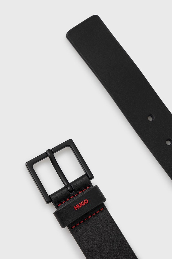 HUGO bőr öv 50470652 fekete AA00