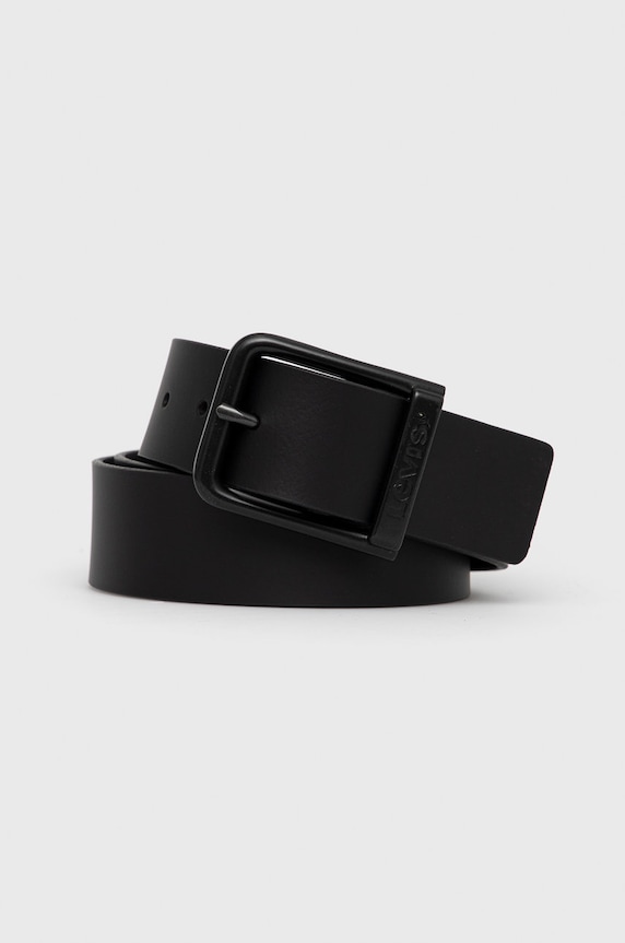 Levi's Pasek skórzany czarny 38019.0124