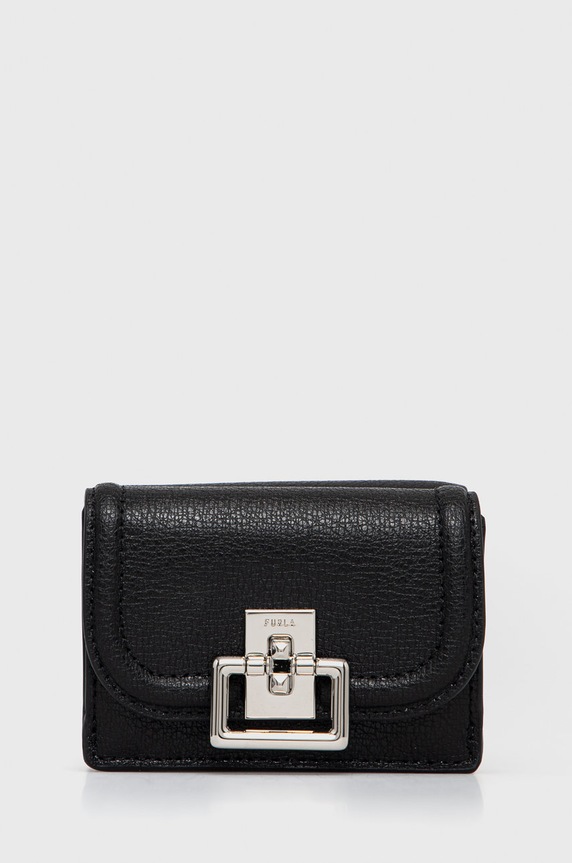 Furla Portfel skórzany Villa skóra licowa czarny WP00155.AX0732.O6000