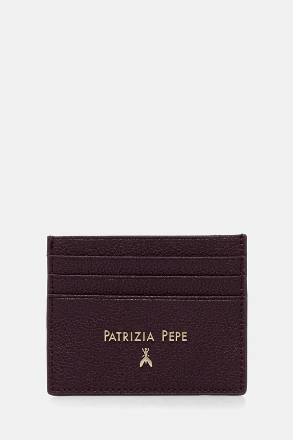 Kožené puzdro na karty Patrizia Pepe Darčekový box fialová CQ7001.L001