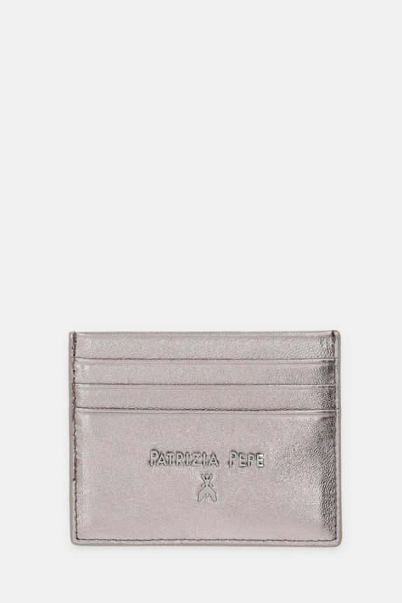 Patrizia Pepe etui na karty skórzane Gift Box szary CQ7001.L001