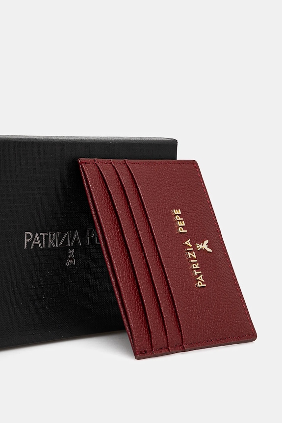 Аксесуари Шкіряний чохол на банківські карти Patrizia Pepe CQ7001.L001 червоний