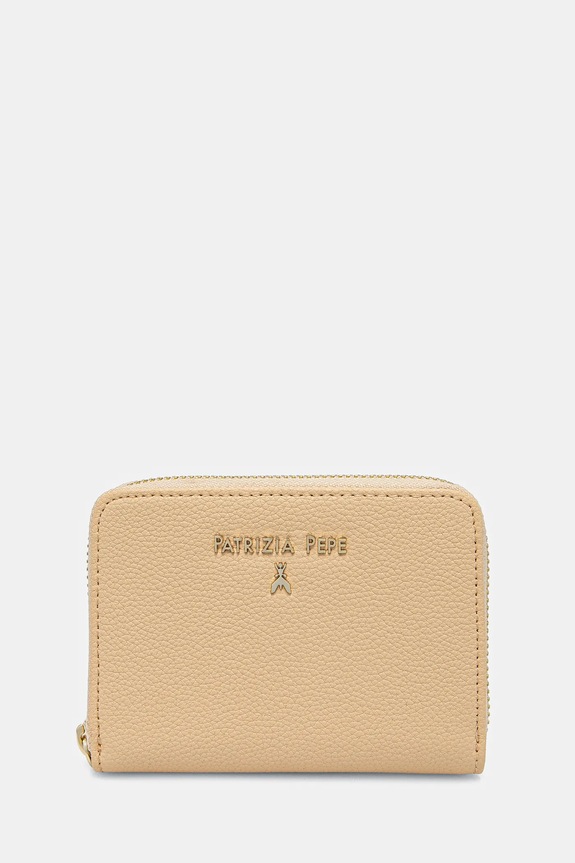 Patrizia Pepe portofel de piele piele galben CQ8512.L001