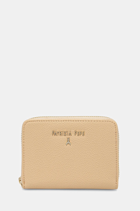 Patrizia Pepe portofel de piele piele galben CQ8512.L001