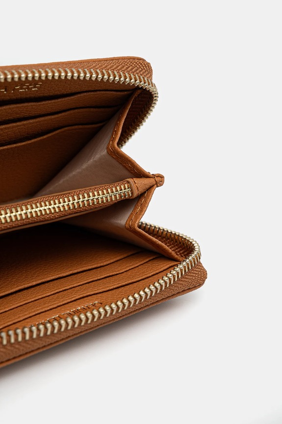 Αξεσουάρ Δερμάτινο πορτοφόλι Patrizia Pepe CQ8512.L001 καφέ