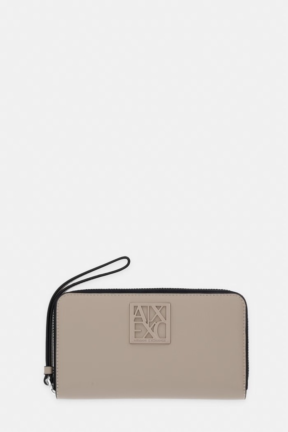 Armani Exchange portofel imitatie de piele bej 948486.0A874