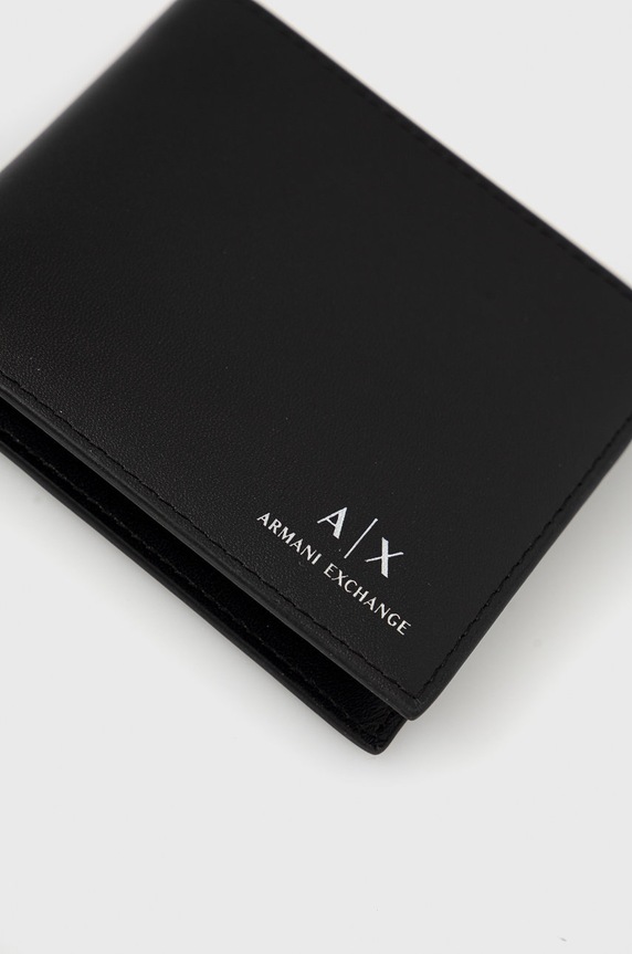 Armani Exchange portfel skórzany 958097.CC845 czarny 958097.CC845