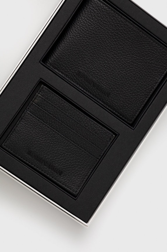 Peňaženka a kožený obal na karty Emporio Armani Y4R378.Y068E