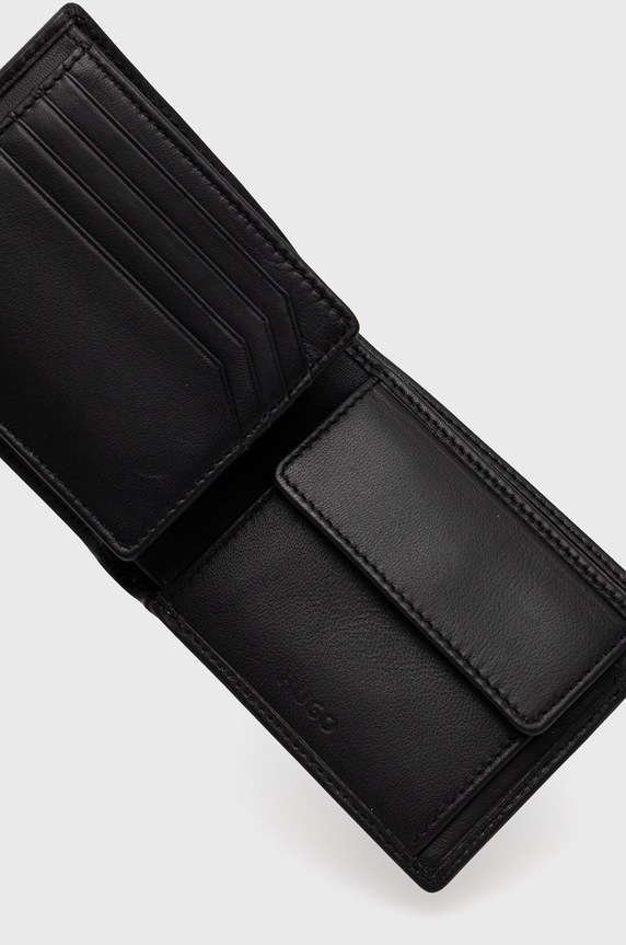 Accesorii HUGO portofel de piele 50471612 negru