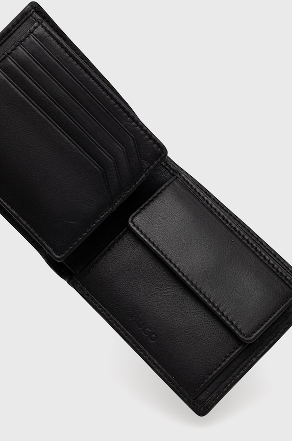 Accesorii HUGO portofel de piele 50471612 negru