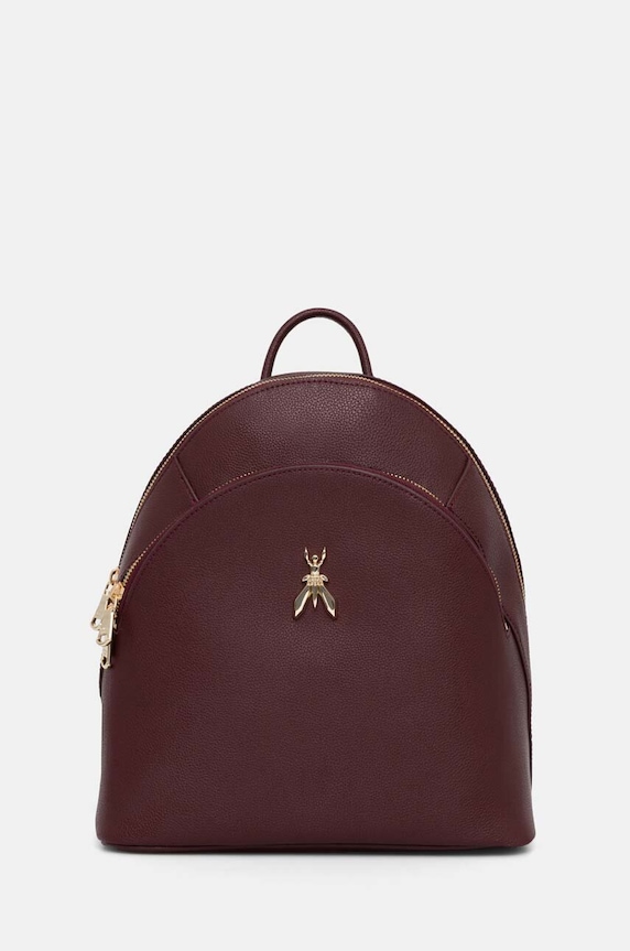 Кожаный рюкзак Patrizia Pepe бордо CB0056.L001