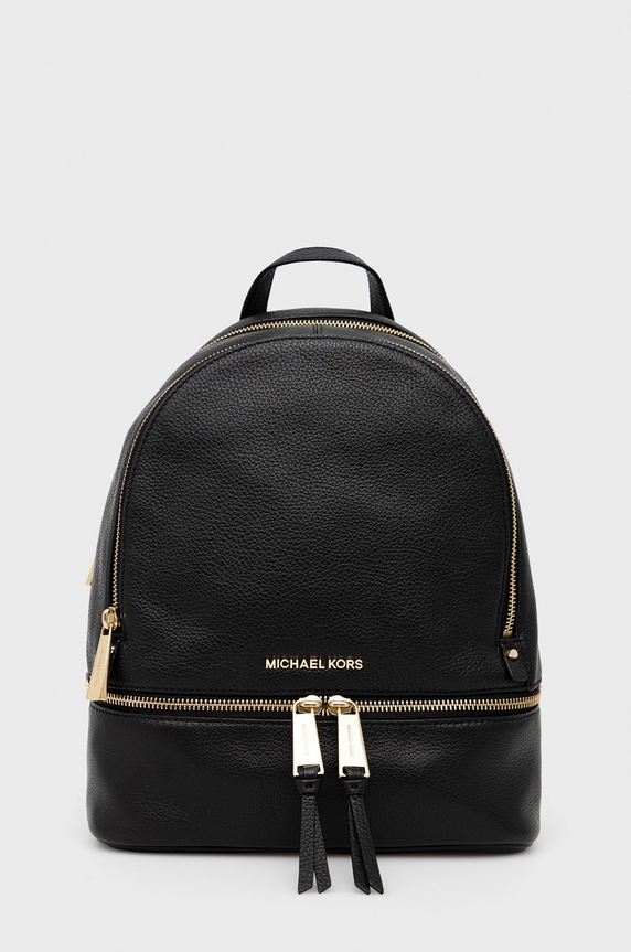 Δερμάτινο σακίδιο MICHAEL Michael Kors λείο δέρμα μαύρο 30S5GEZB1L